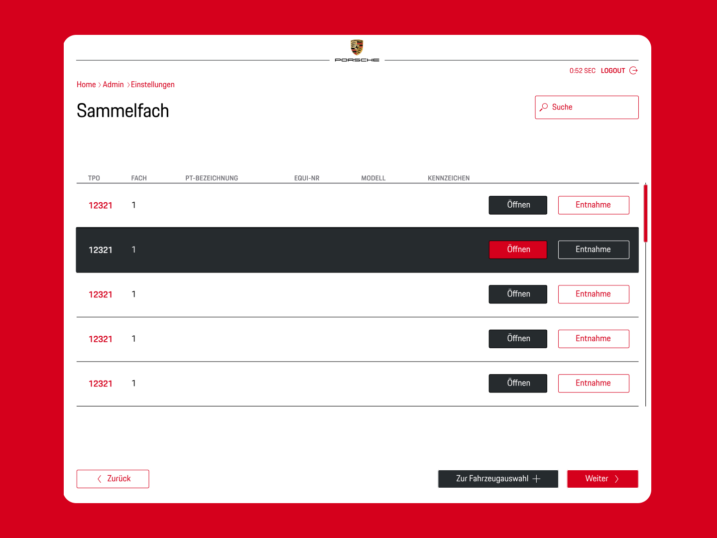 Porsche Login Animation